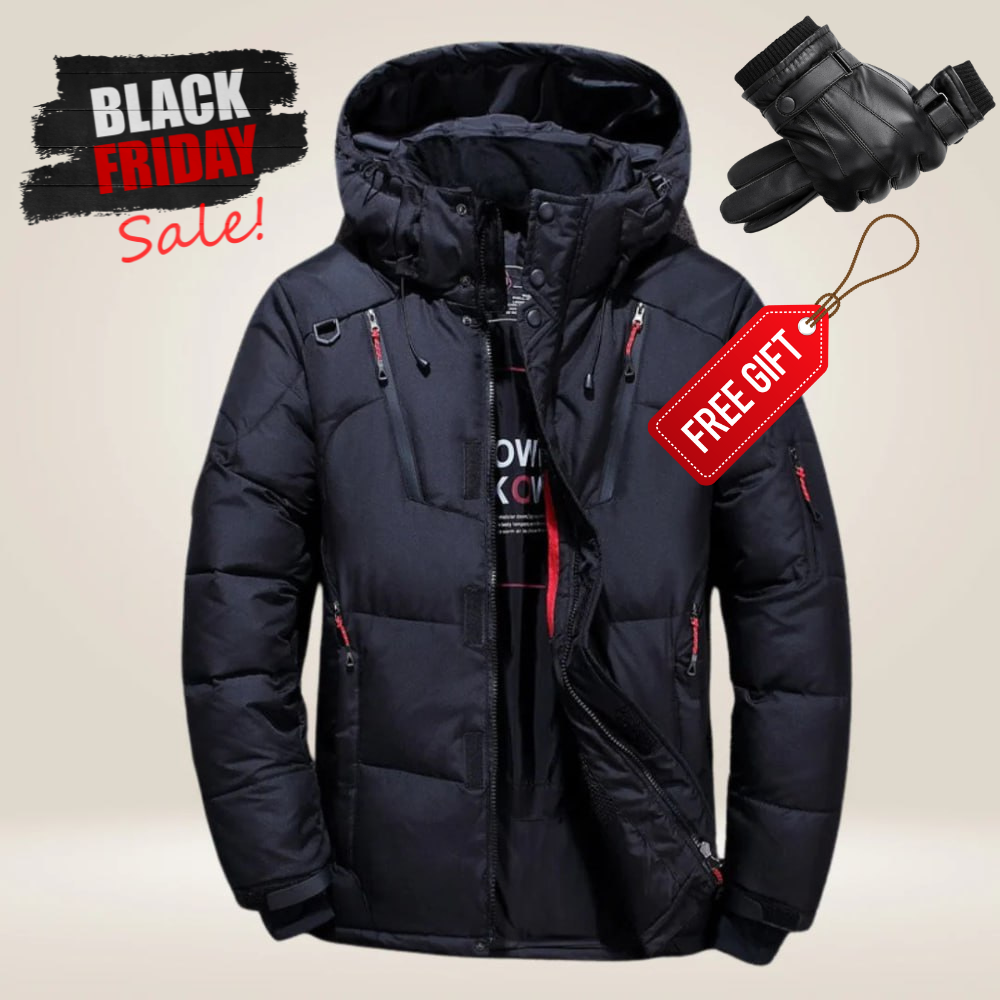 Marc | All-Weather Down Jacket + FREE GIFT LEATHER WOOL GLOVES!