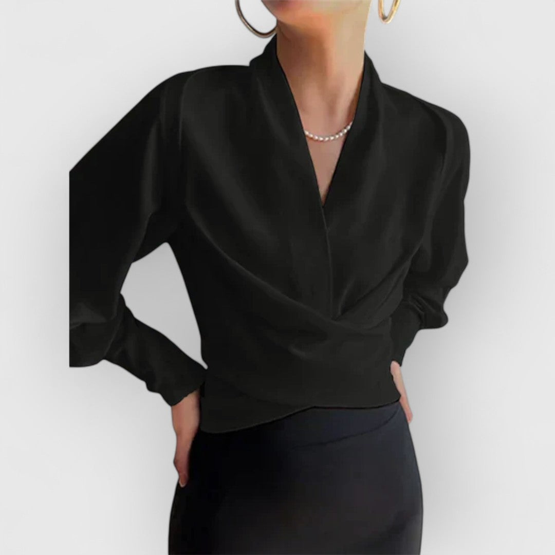 ELYRA™ | Blouse à manches bouffantes en coton