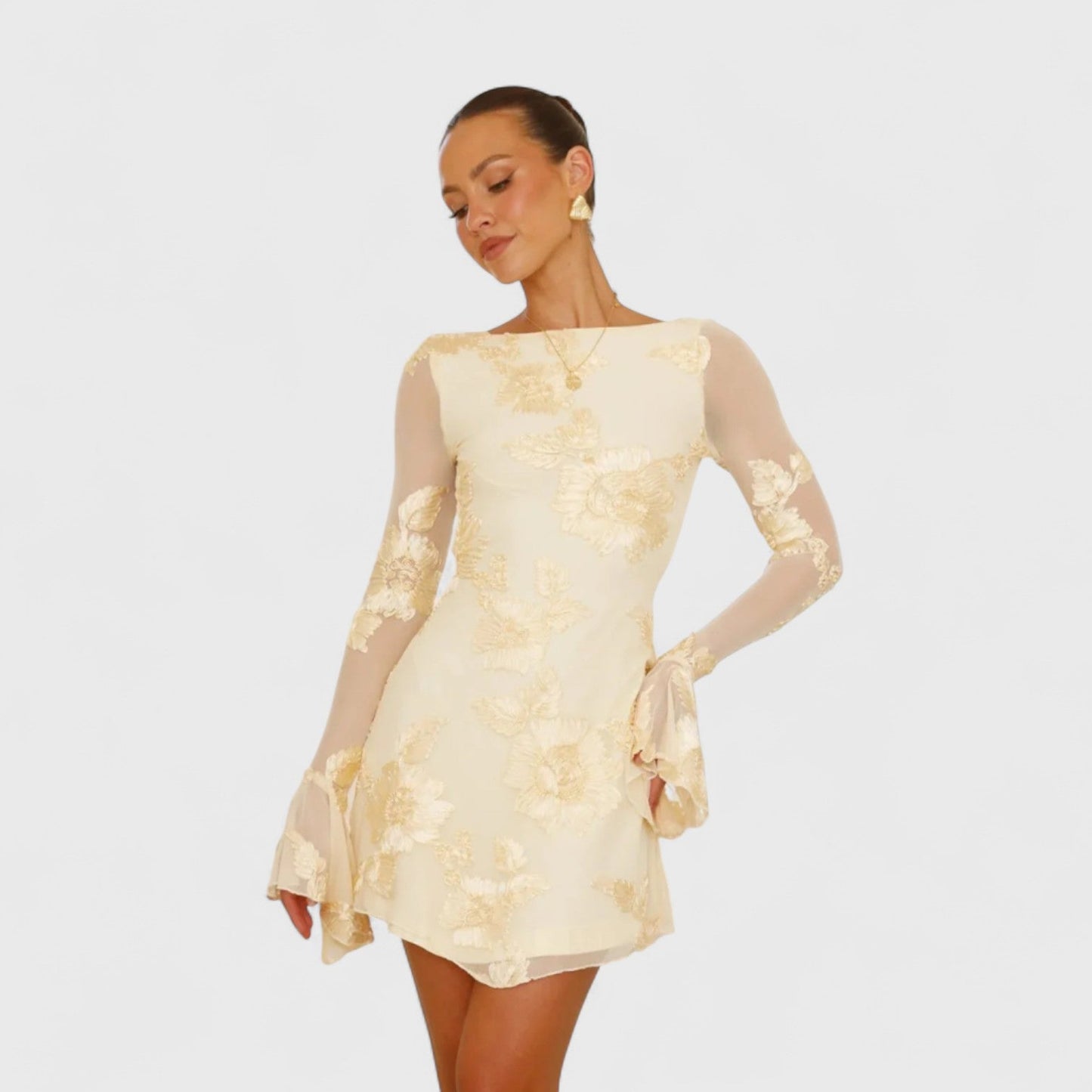 ELYRA™ | Short Floral Print Dress