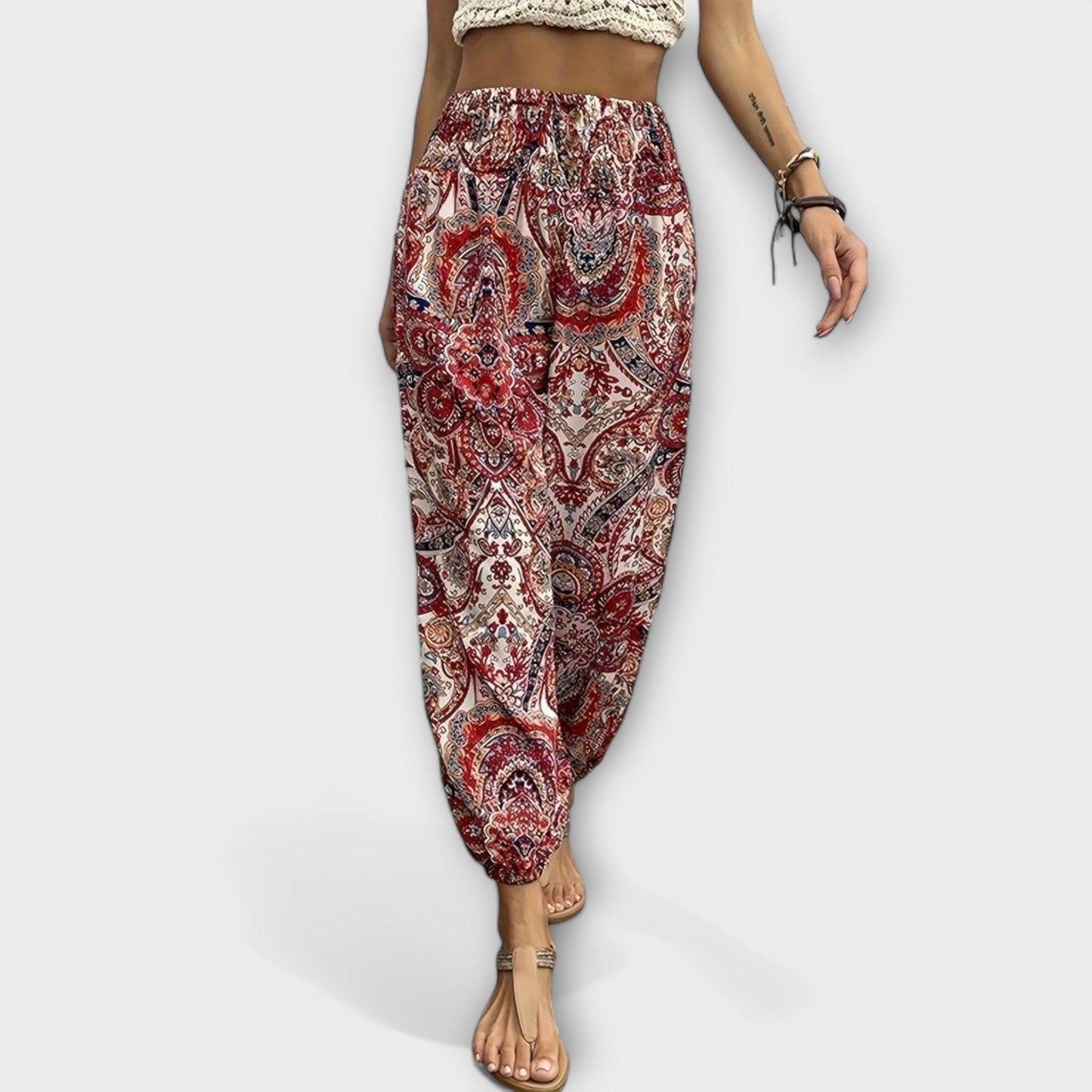 ELYRA™ | Ethnic Graphic Print Trousers