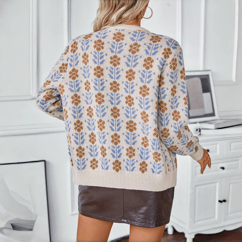 ELYRA™ | Vintage Floral Knit
