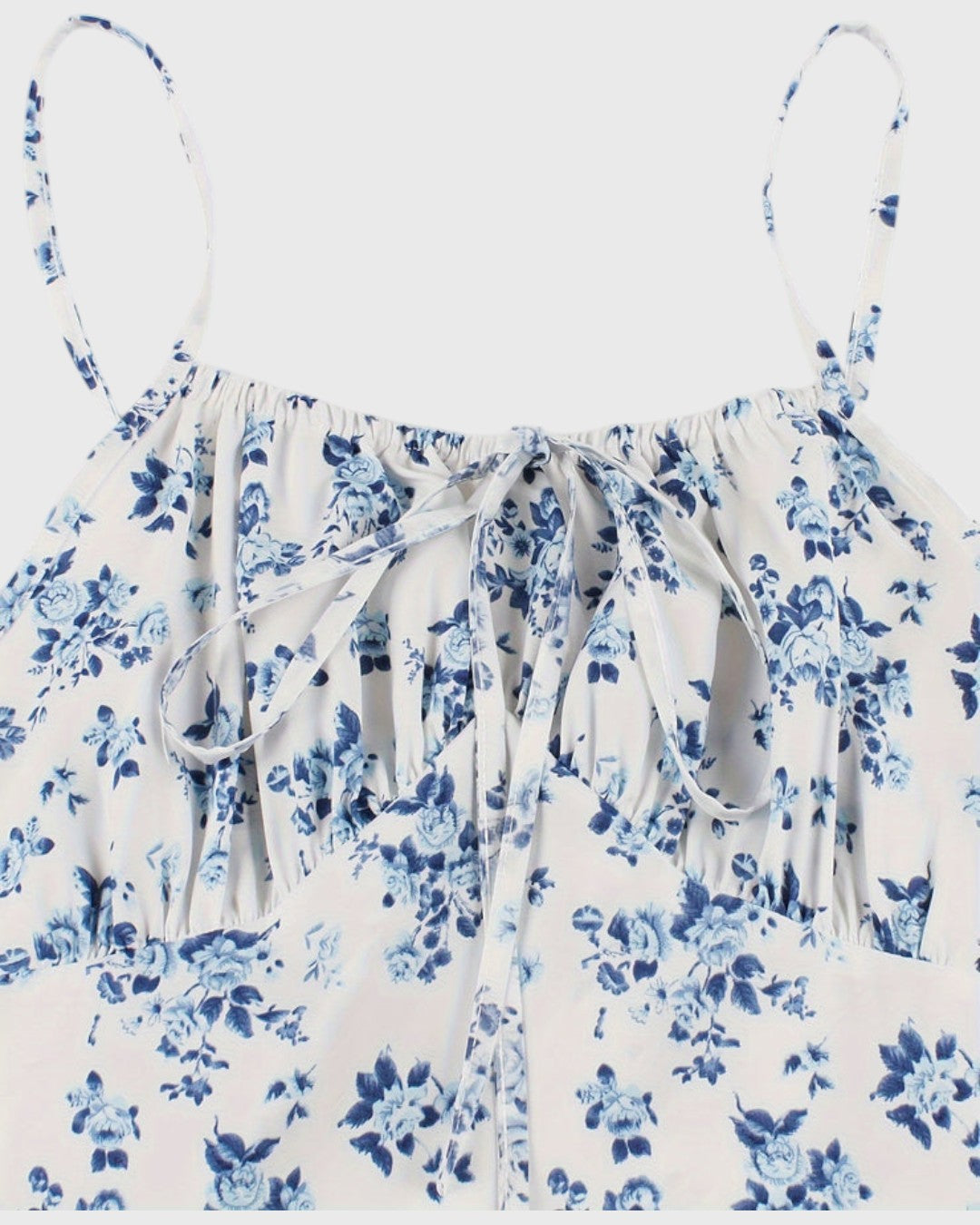 ELYRA™ | Summer Dress with Straps and Vintage Floral Print