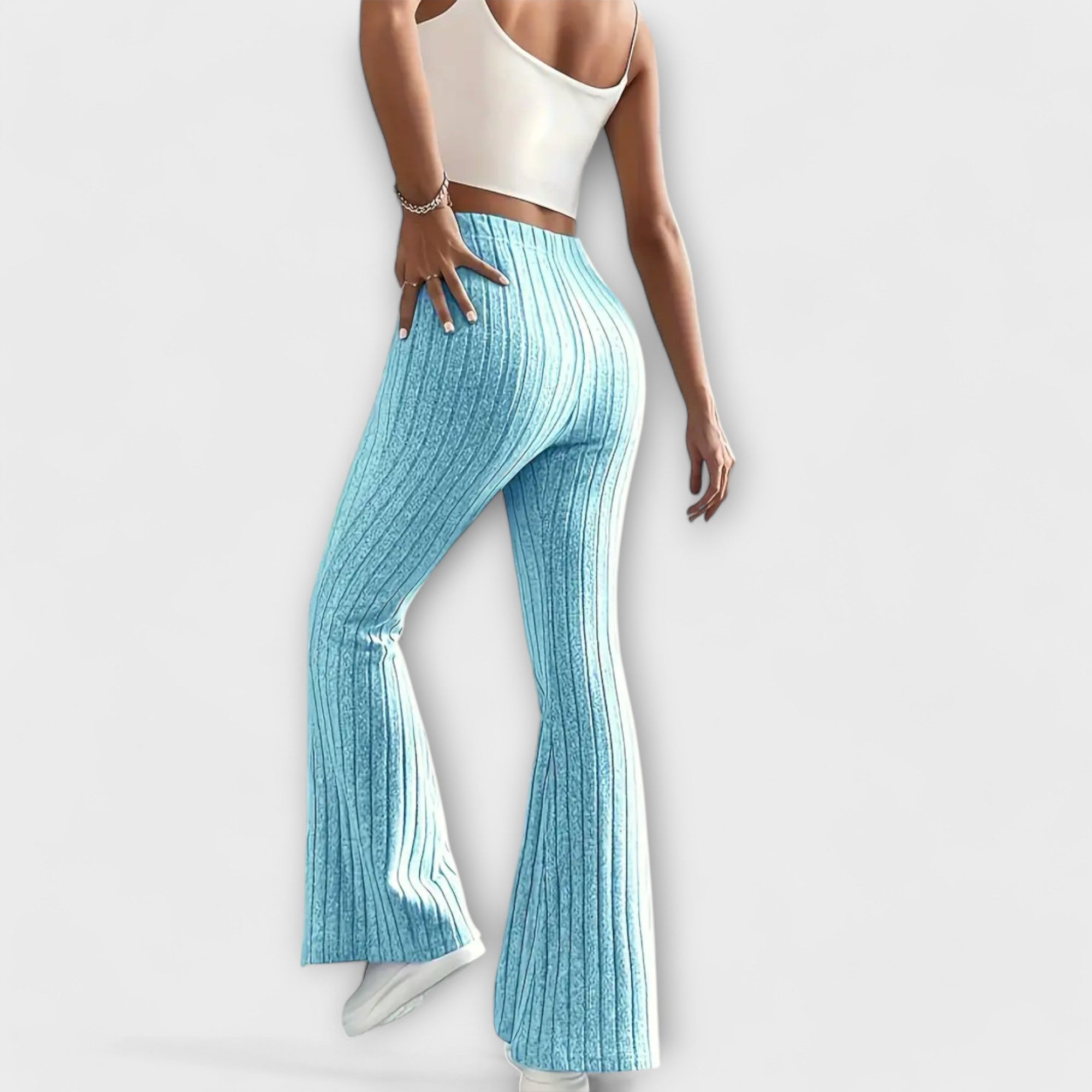 ELYRA™ | Pantalon fluide en lin noir