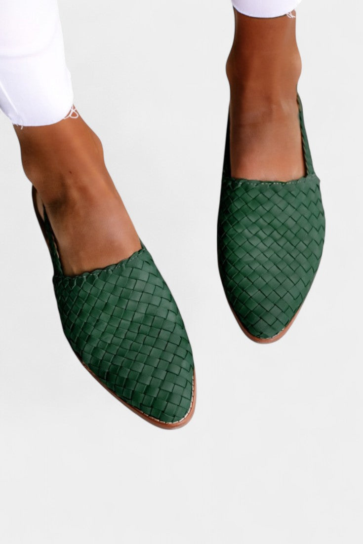 ELYRA™ | Mules tressées avec bride slingback