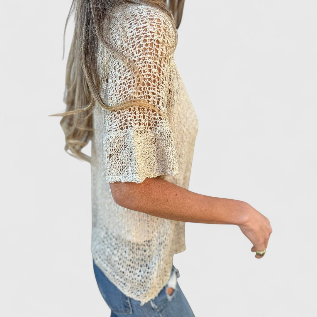 ELYRA™ | Handcrafted Linen Blouse, Fluid Cut