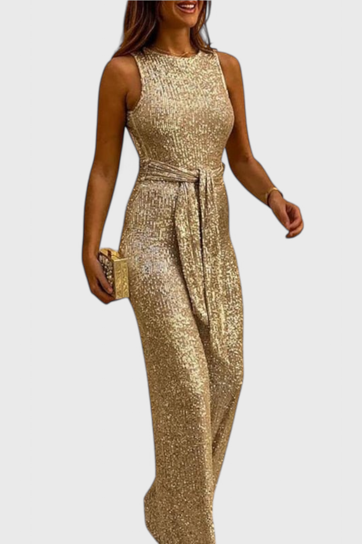 ELYRA™ | Sequin Dress with Adjustable Waist