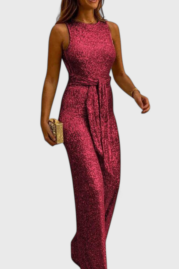 ELYRA™ | Sequin Dress with Adjustable Waist