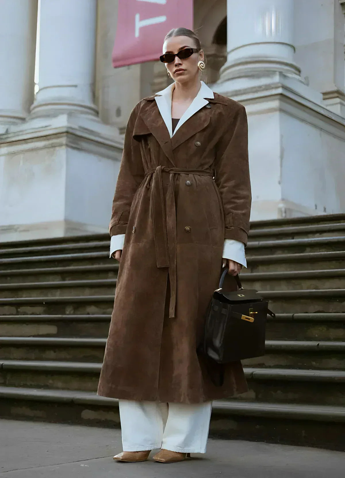 ELYRA™ | Le Manteau Trench en Suède