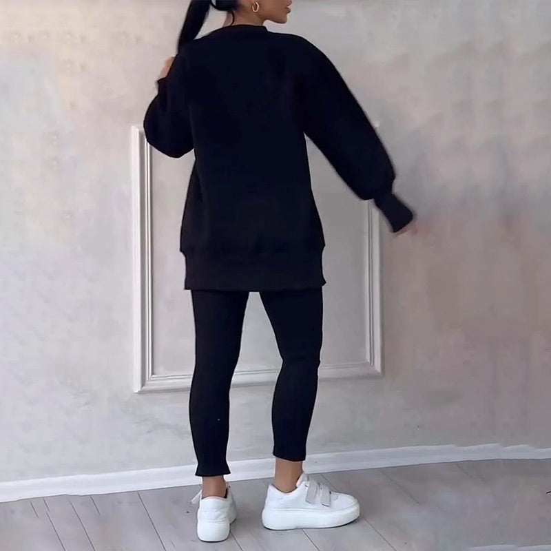 ELYRA™ | Ensemble Sweatshirt et Leggings Décontracté