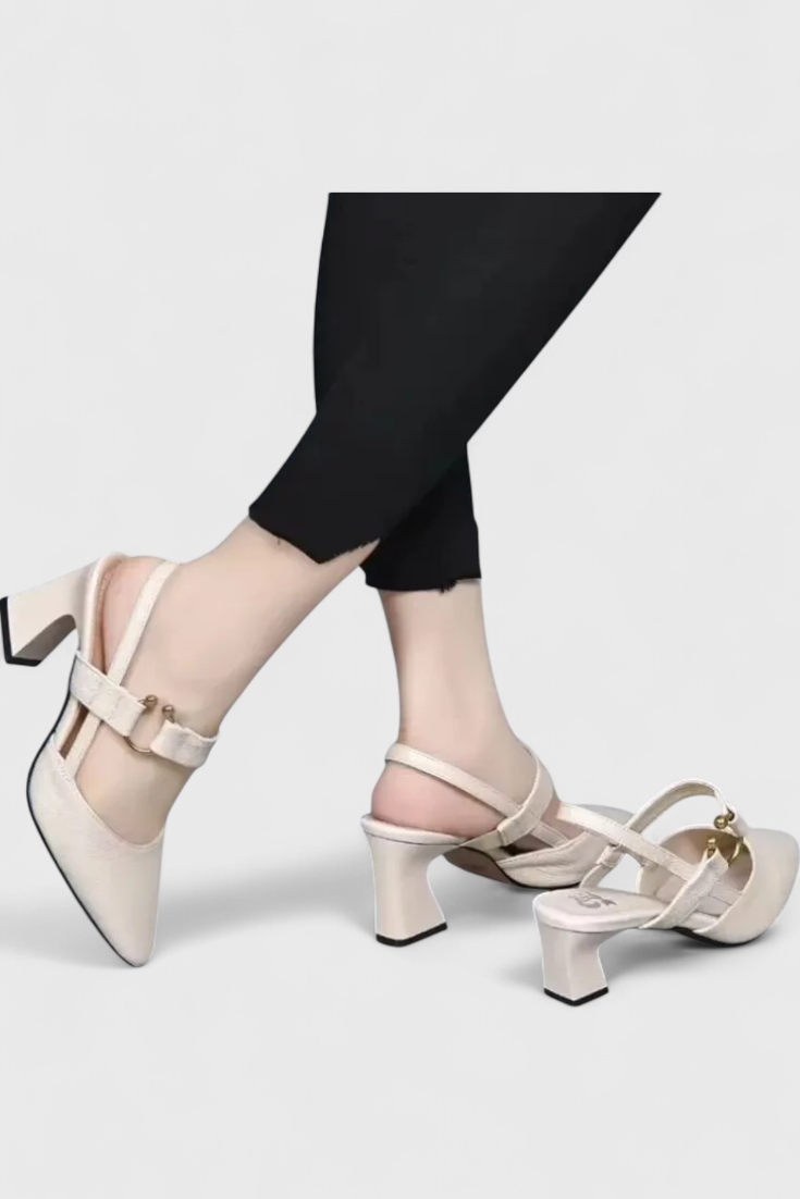 ELYRA™ | Comfortable Leather Heeled Shoes