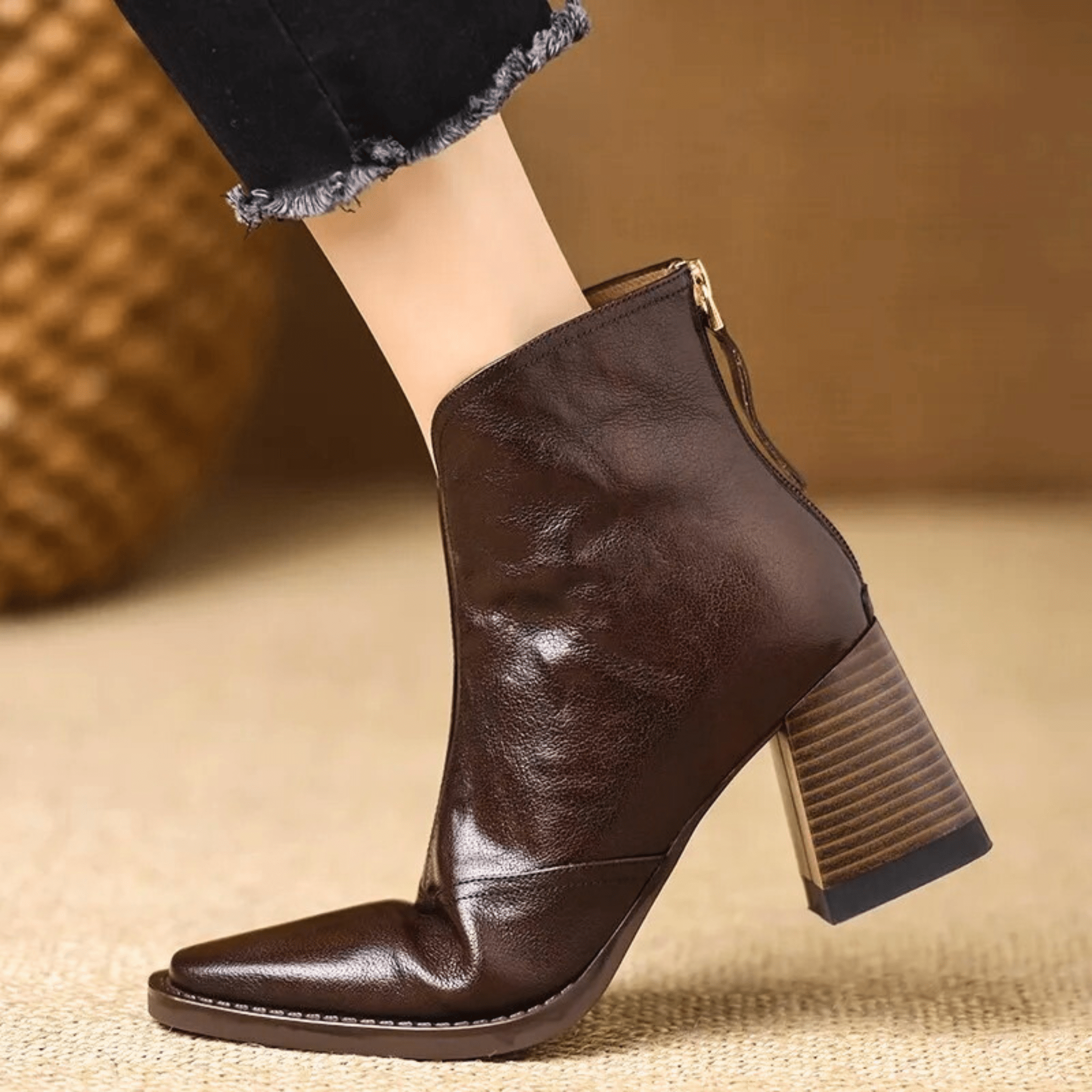 Claudia | Luxury Ankle Boots with Medium Heel