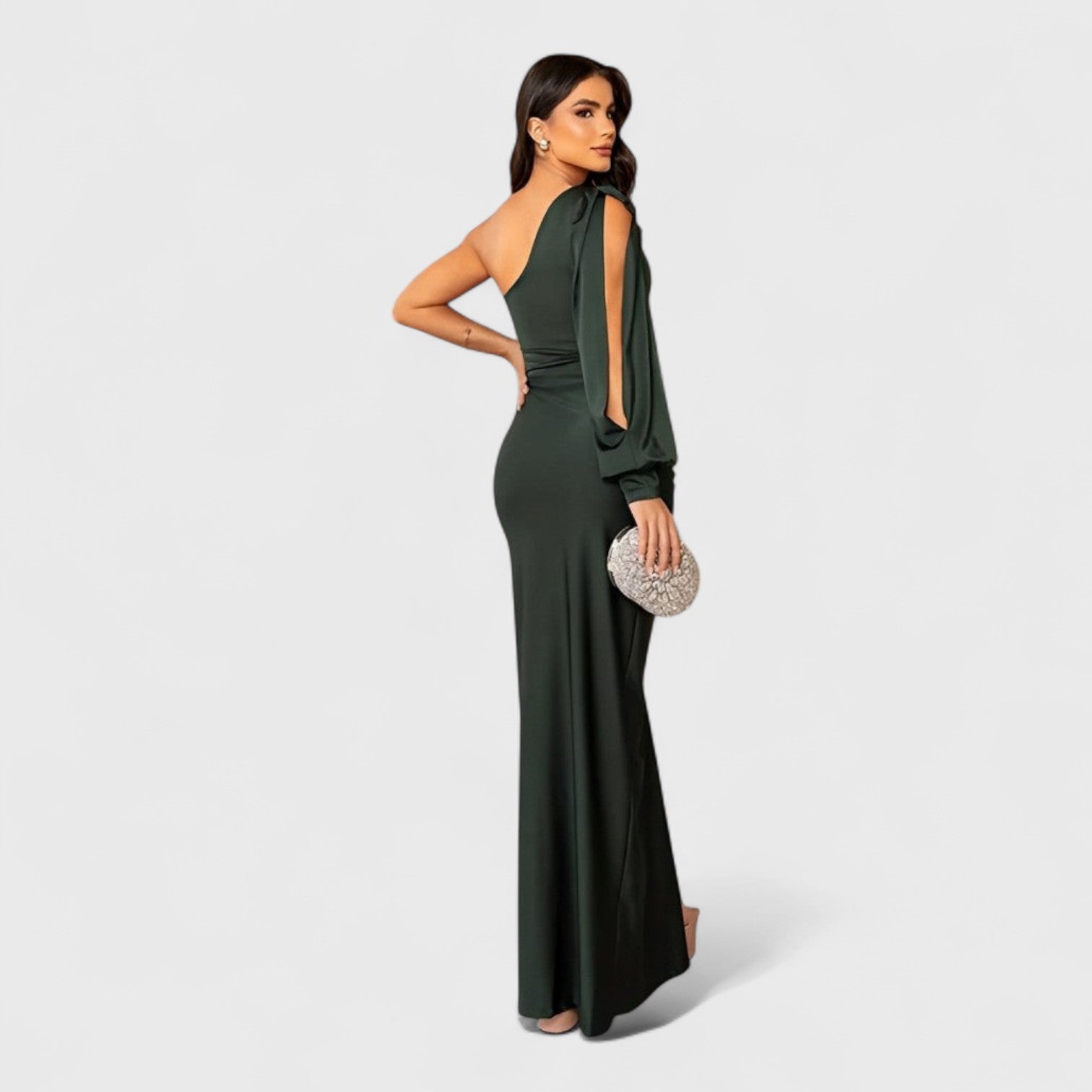 ELYRA™ | Asymmetrical Long Dress with One Shoulder