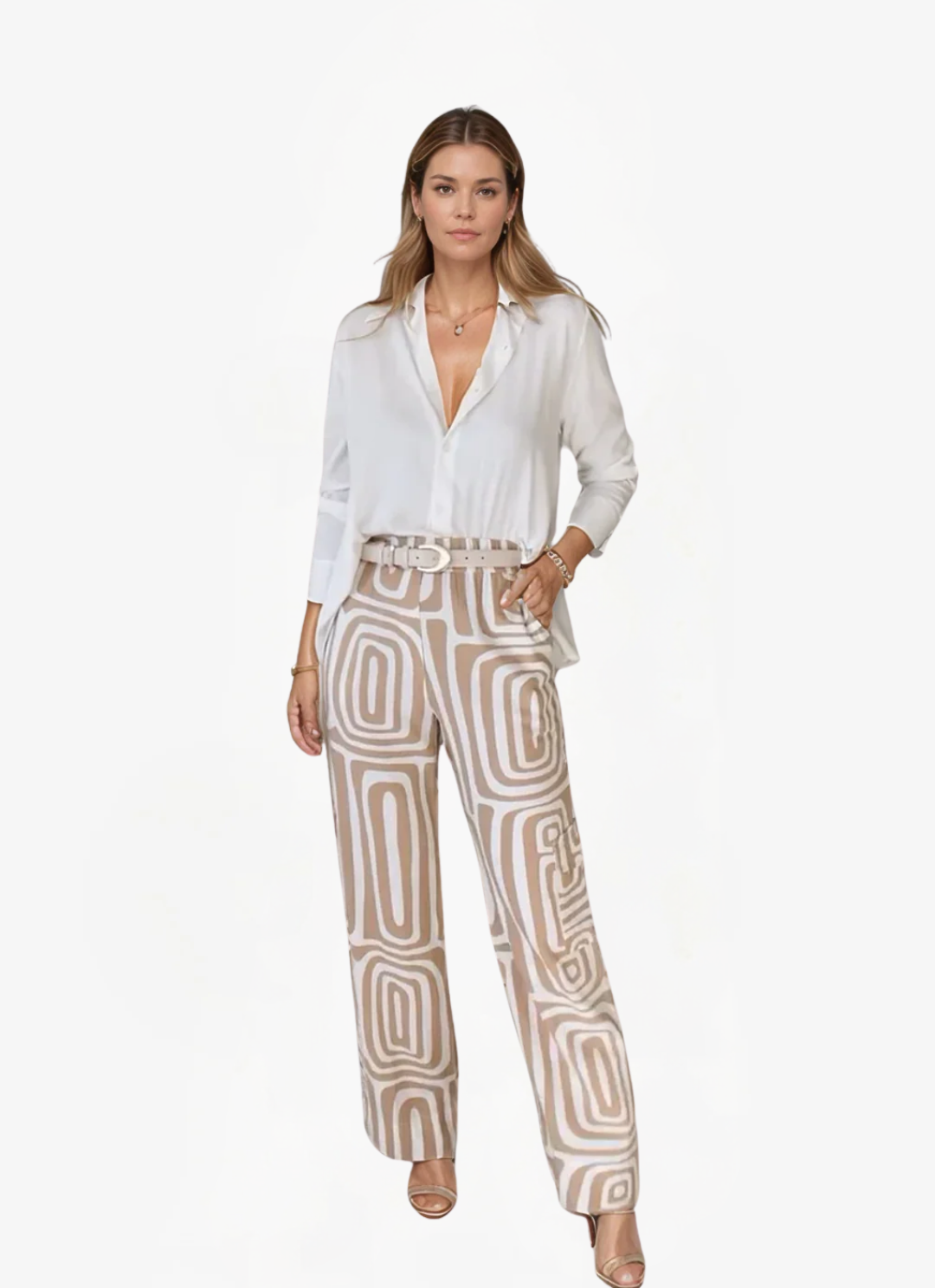ELYRA™ | Ensemble Retro-Chic avec Pantalon Large