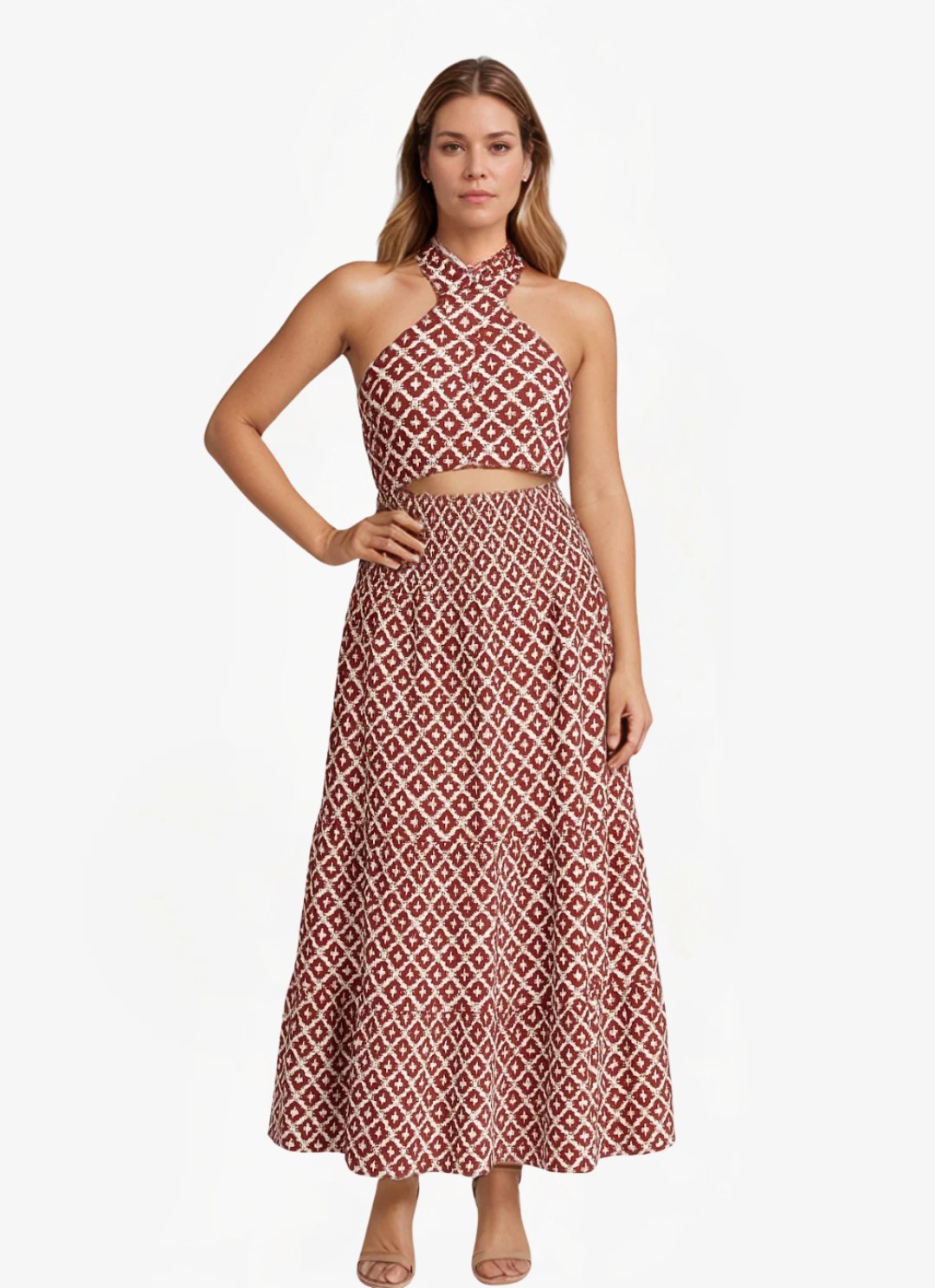 ELYRA™ | Halter Neck Set with Desert Flower Look