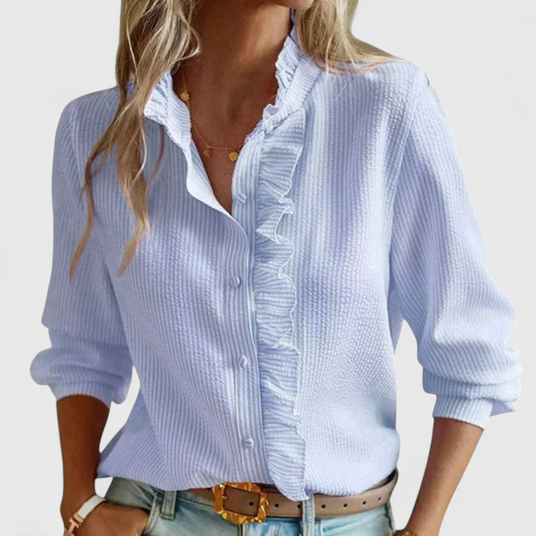 ELYRA™ | Blouse à manches longues en coton léger