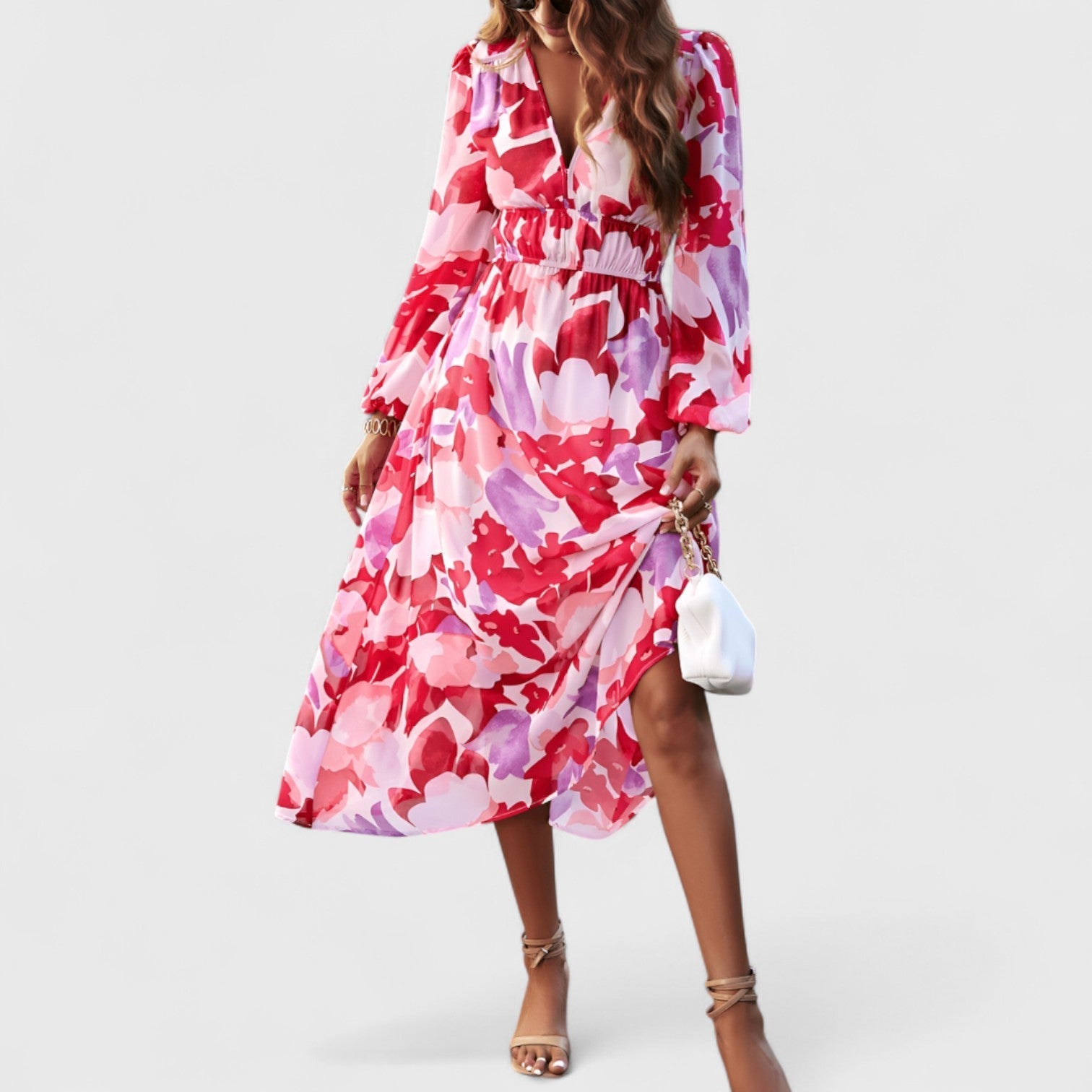 ELYRA™ | Long Bohemian Print Dress