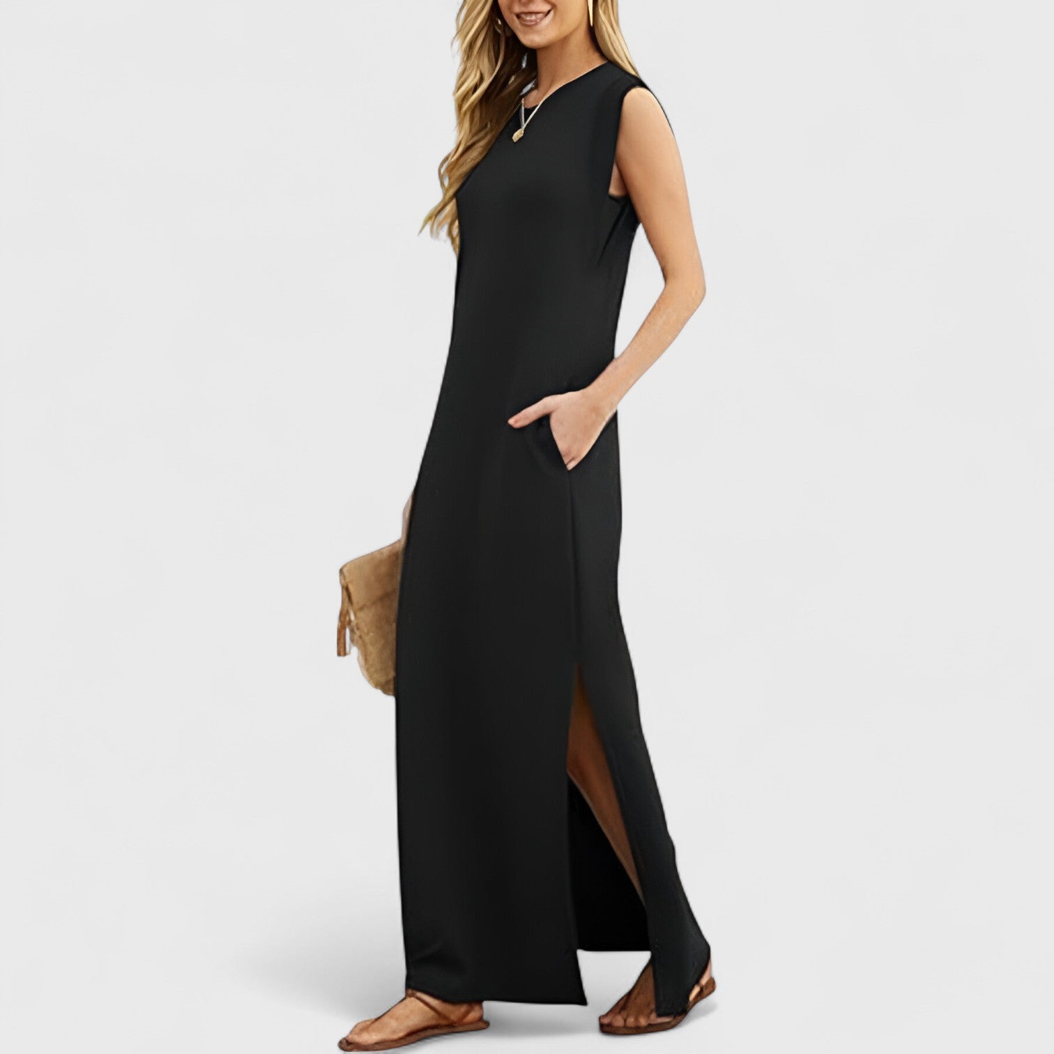 ELYRA™ | Casual Long Dress with Slit