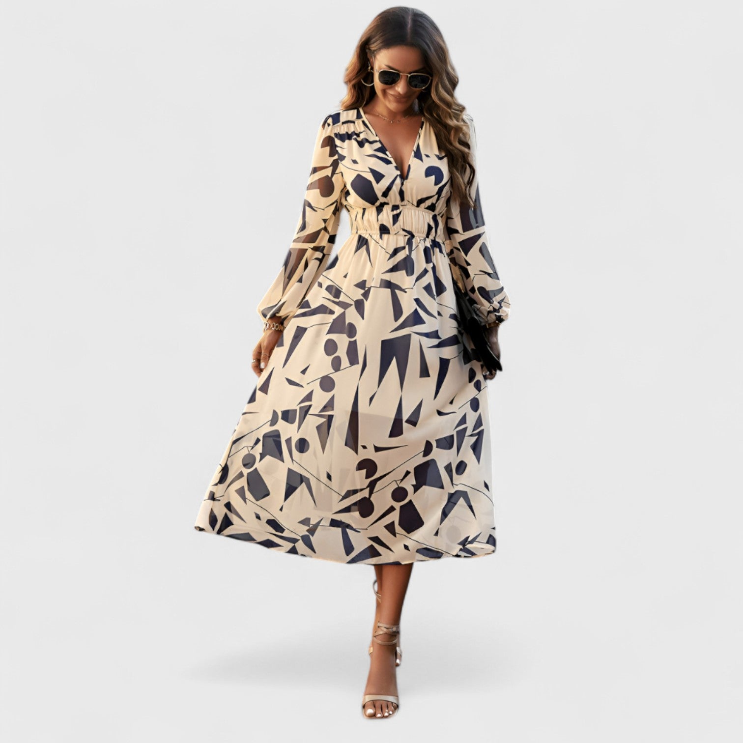 ELYRA™ | Long Bohemian Print Dress