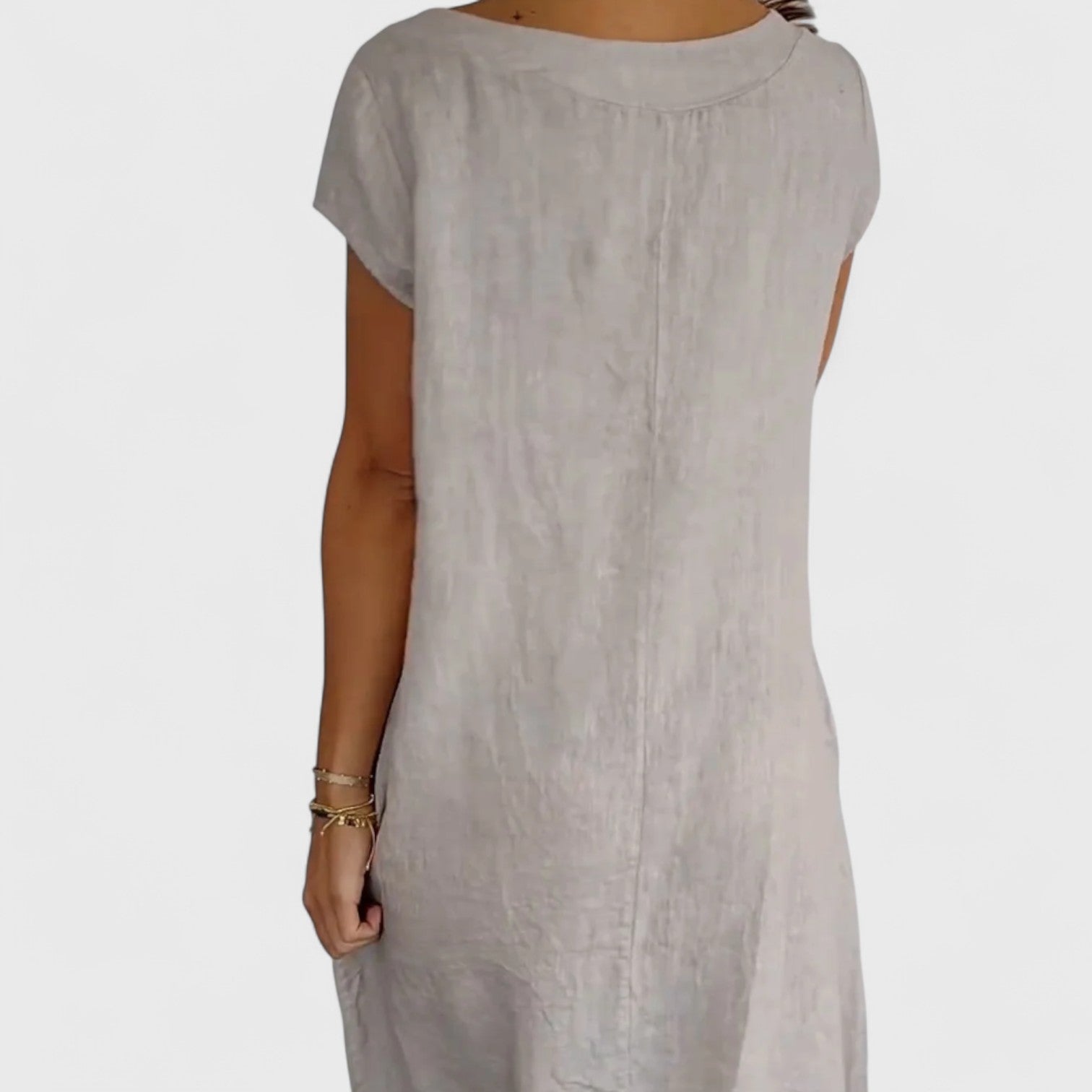 ELYRA™ | Margot fluid trapeze dress with pockets