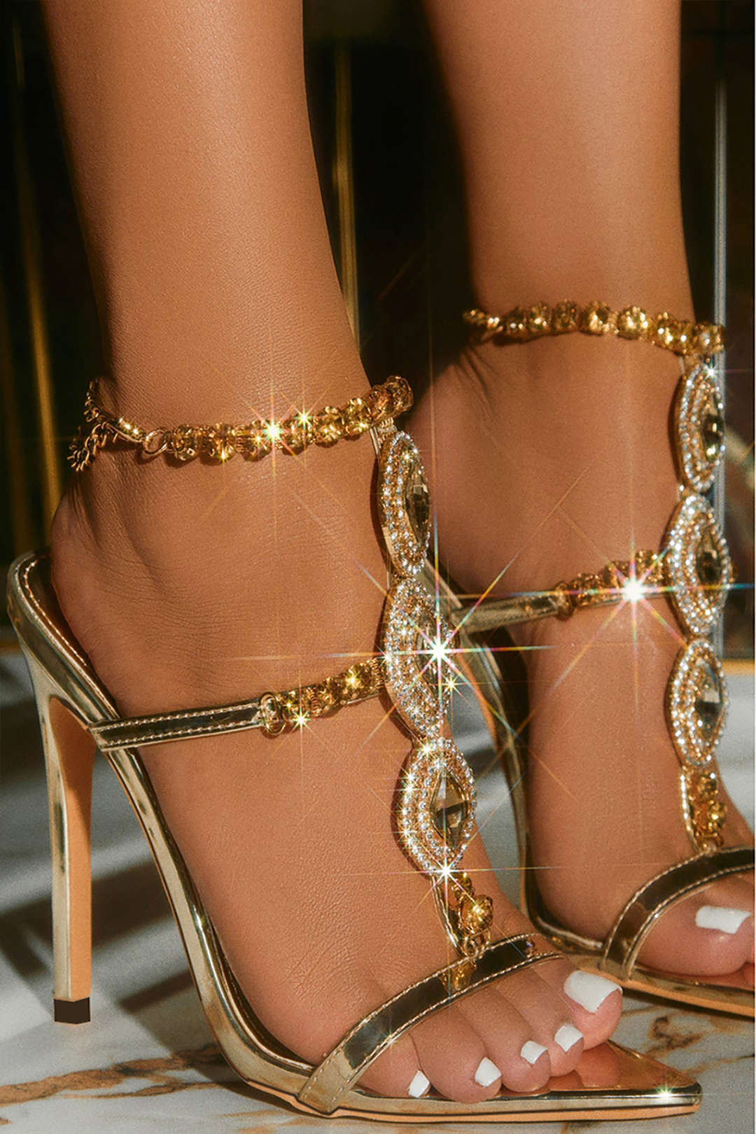 ELYRA™ | High Heels with Rhinestone Point