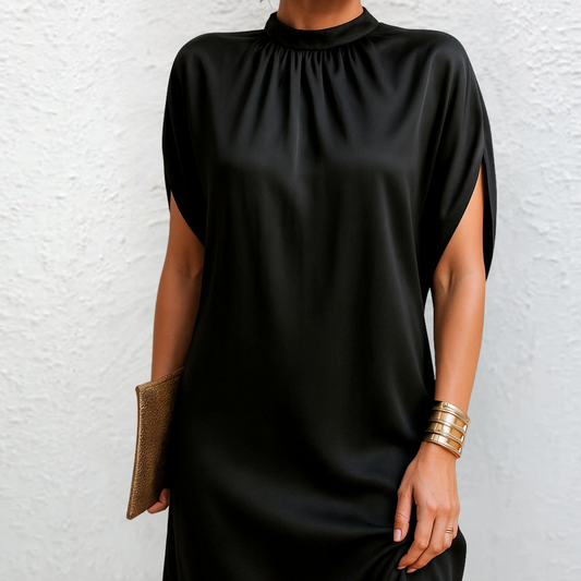 ELYRA™ | Loose-fitting dress with gathered collar