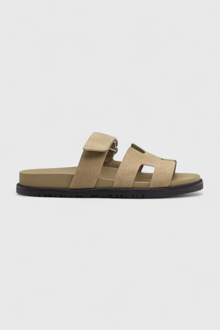 ELYRA™ | Leather Summer Sandals with Crossed Straps