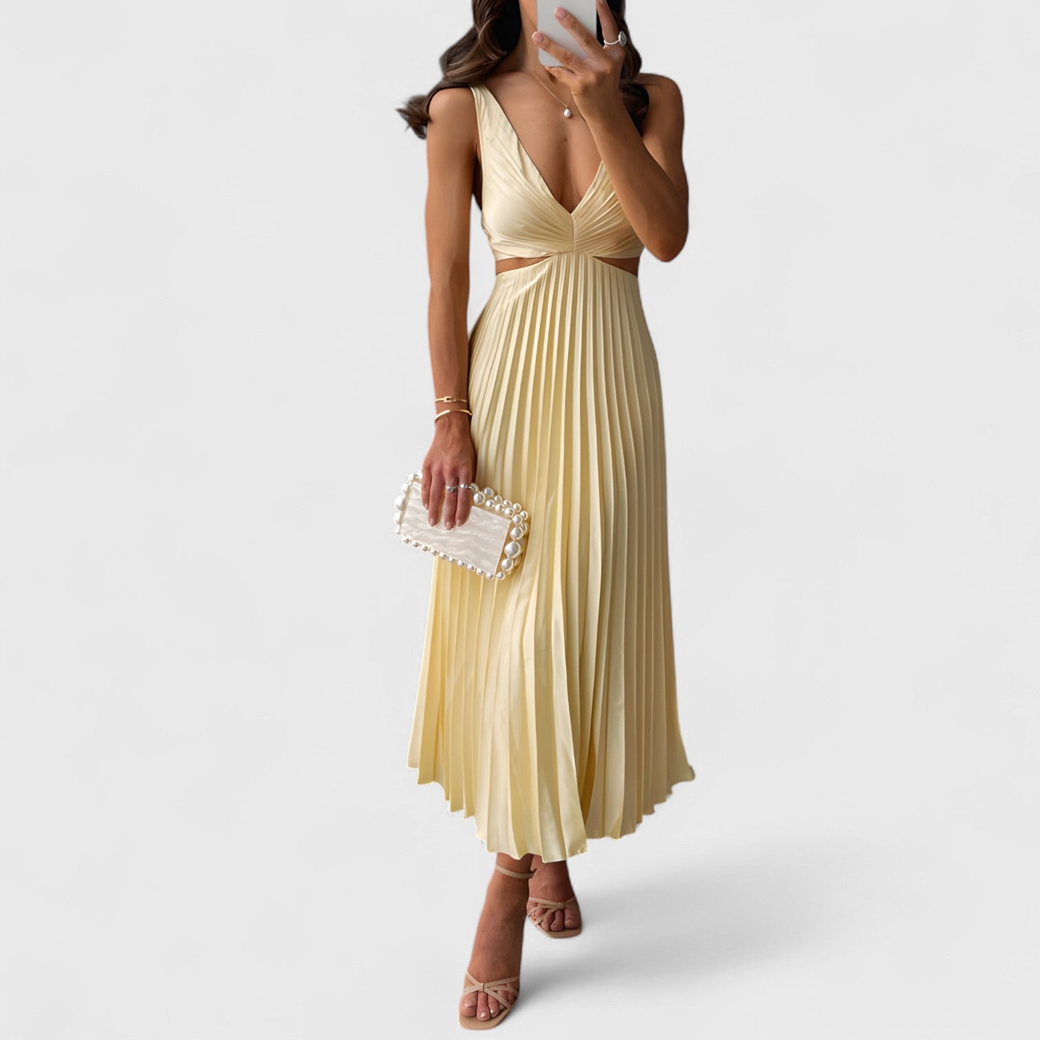 ELYRA™ | Robe longue fluide et romantique