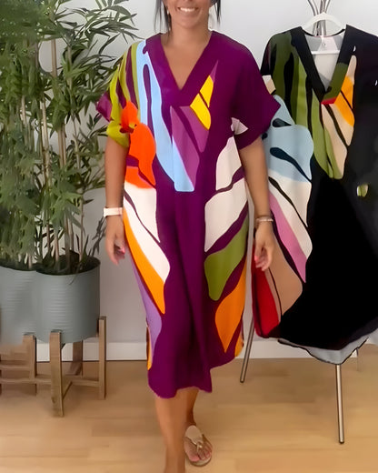 ELYRA™ | Long flowy dress with colourful patterns
