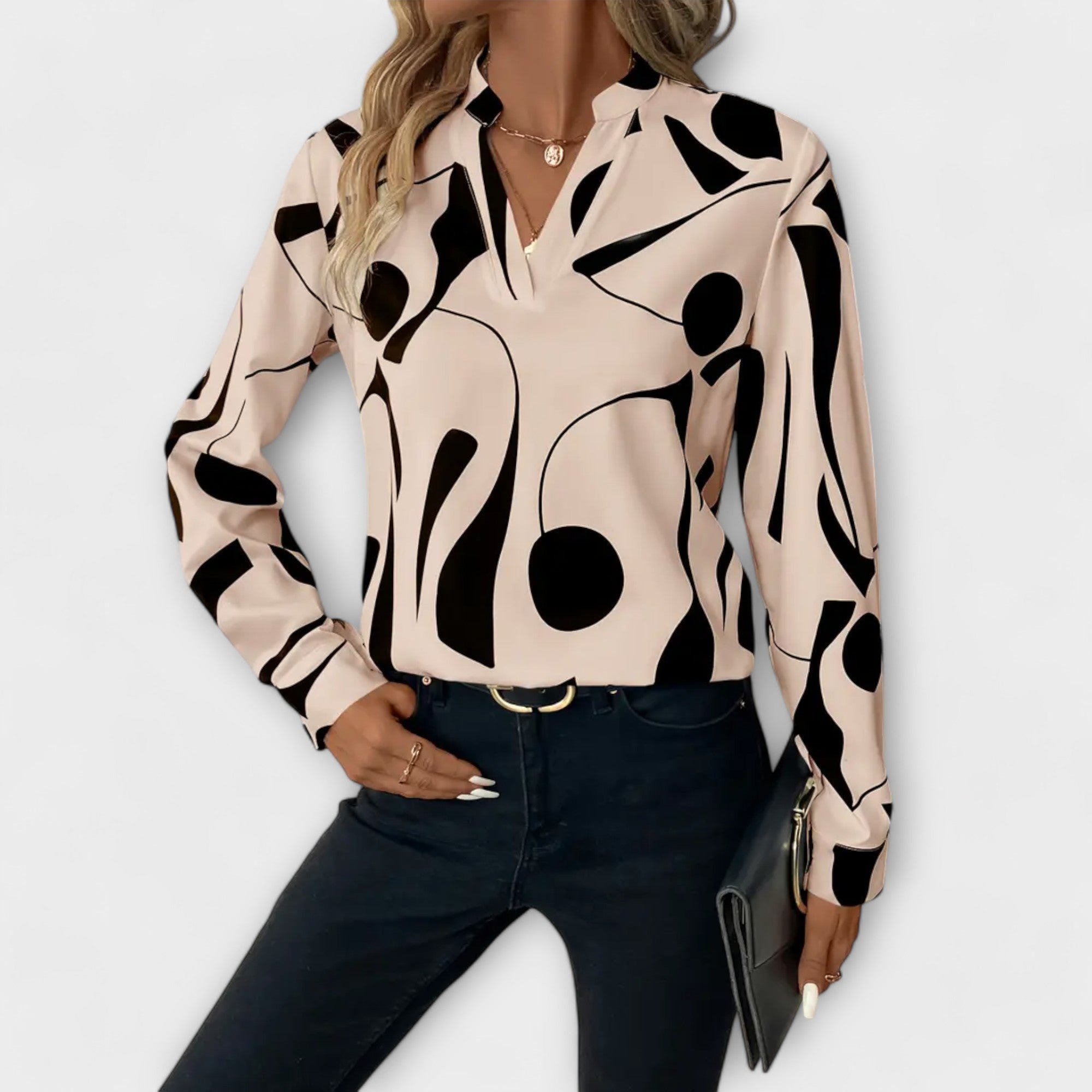 ELYRA™ | Blouse à motifs géométriques