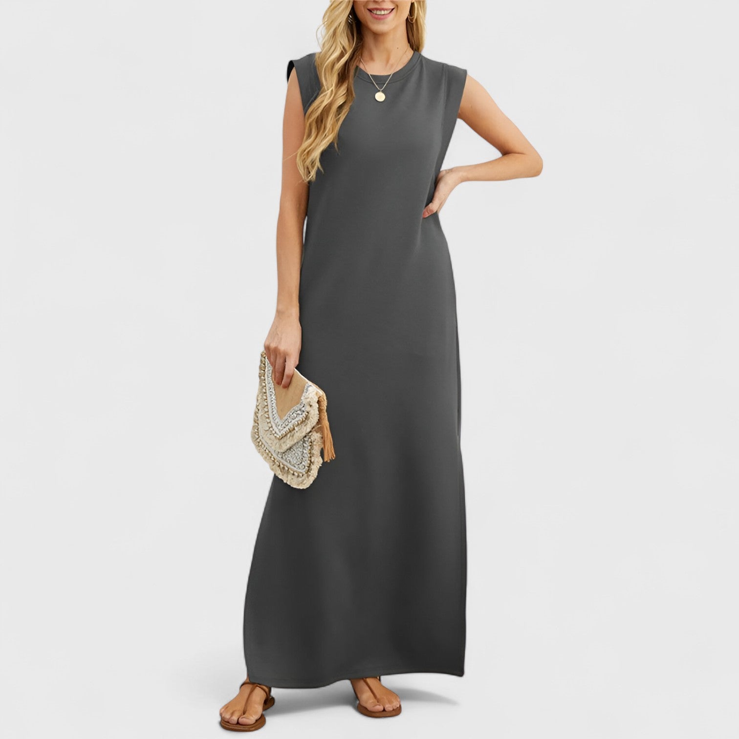 ELYRA™ | Casual Long Dress with Slit