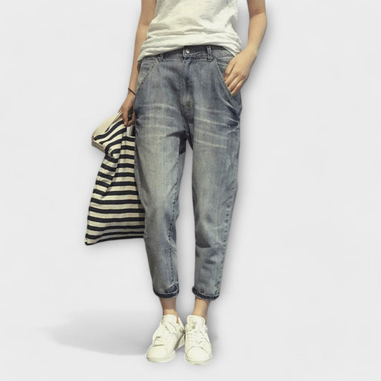 ELYRA™ | Geometric Pattern Cotton Trousers
