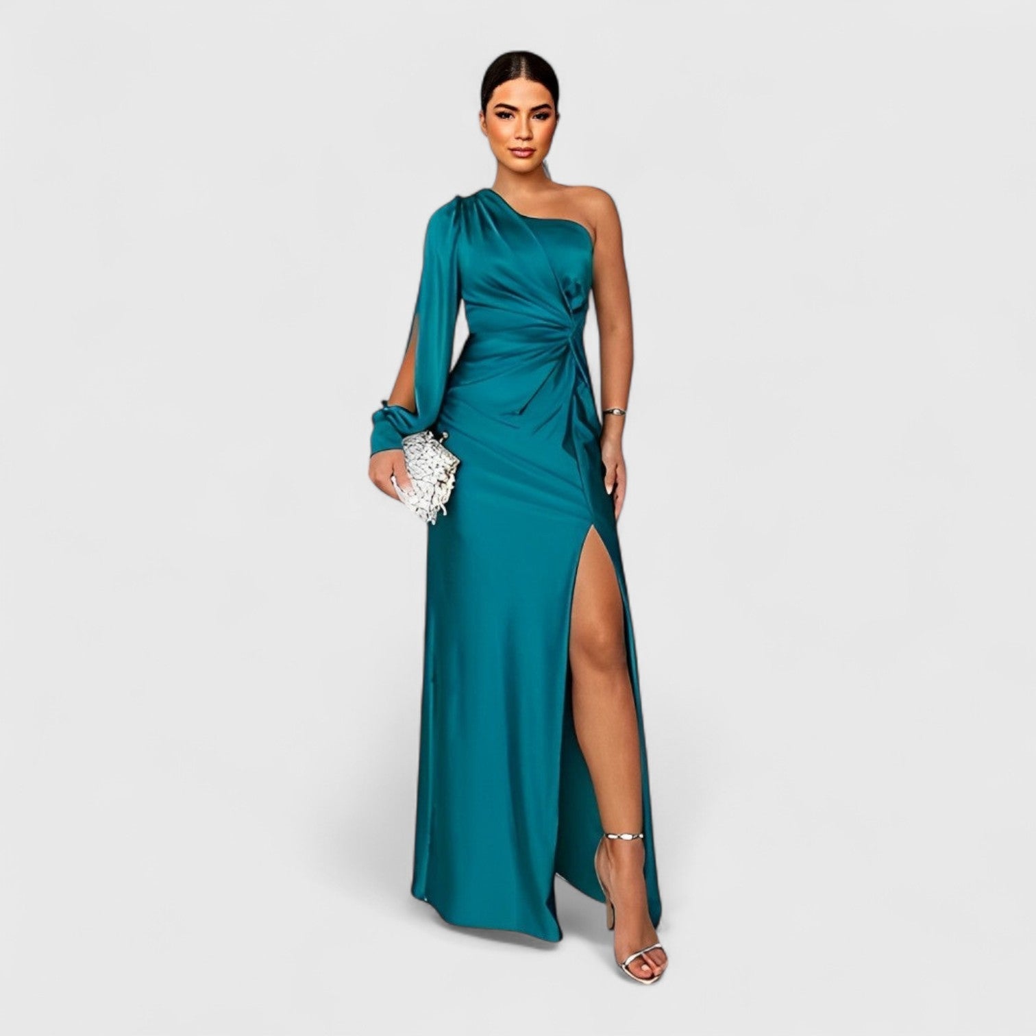 ELYRA™ | Asymmetrical Long Dress with One Shoulder