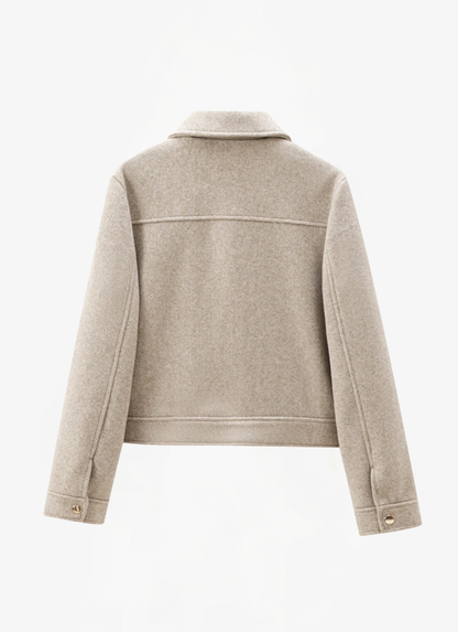 ELYRA™ | Zip-Up Tweed Jacket