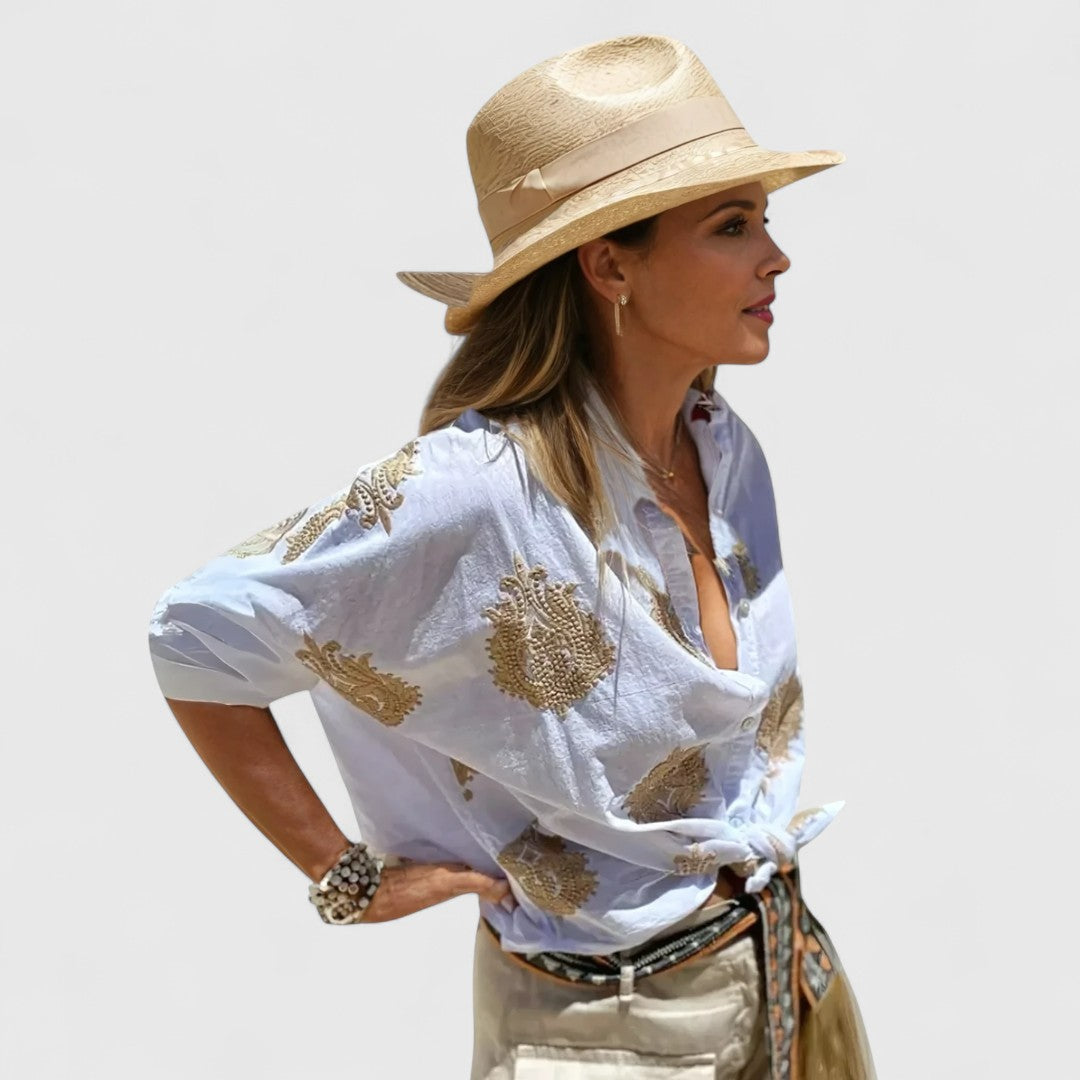 ELYRA™ | Chemise légère en coton à manches courtes