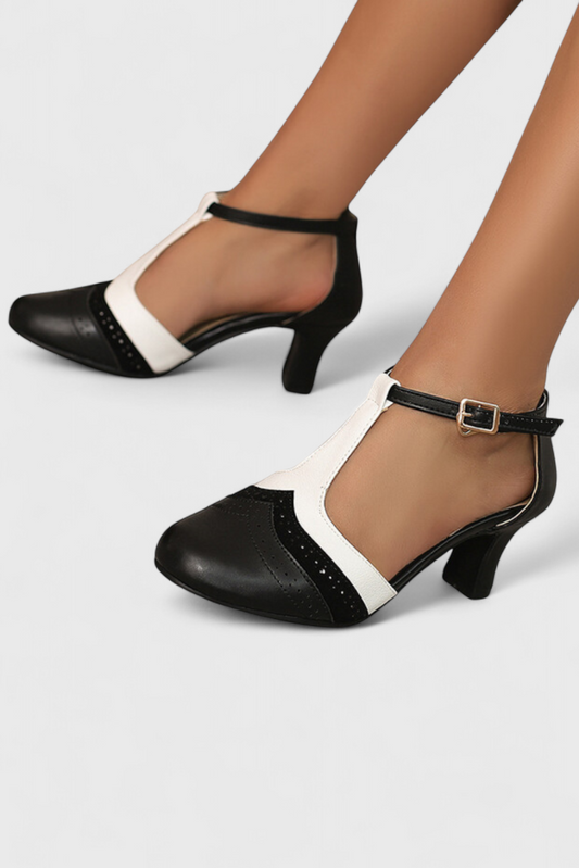 ELYRA™ | Vintage Orthopaedic Heels with Charming Detail