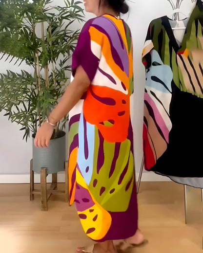 ELYRA™ | Long flowy dress with colourful patterns