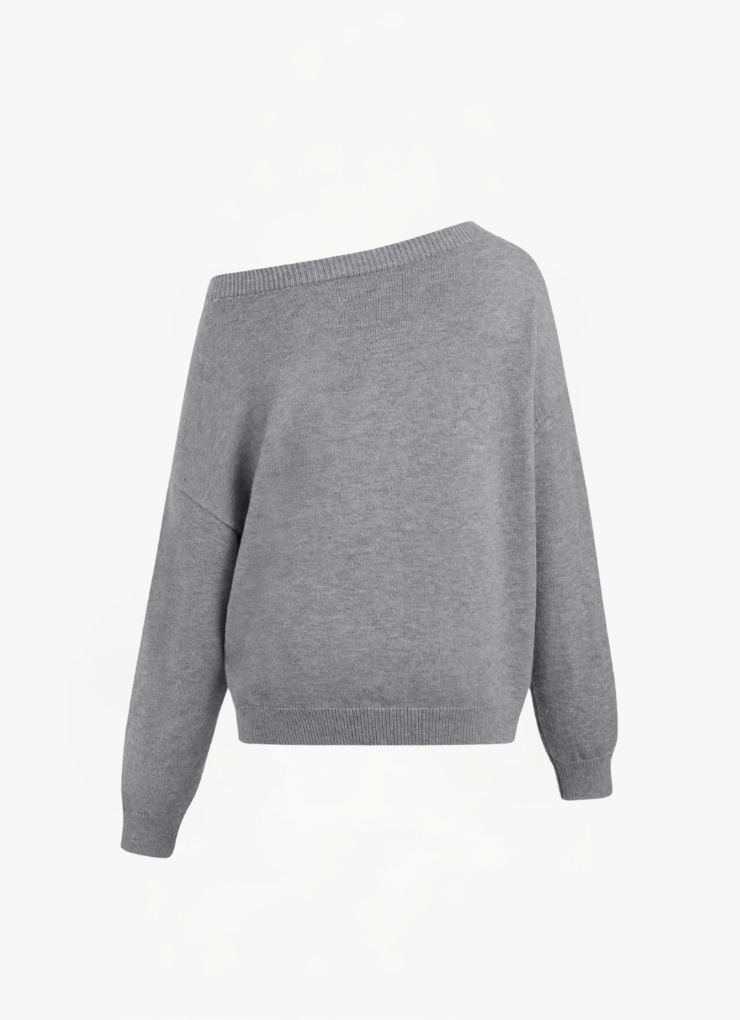 ELYRA™ | Pull Oversized à Col Asymétrique Tricoté