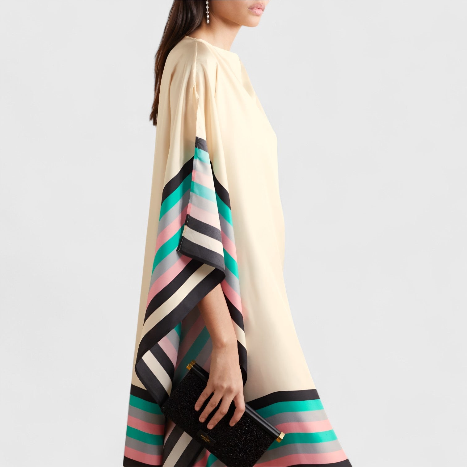 ELYRA™ | Oversized Caftan with Geometric Print