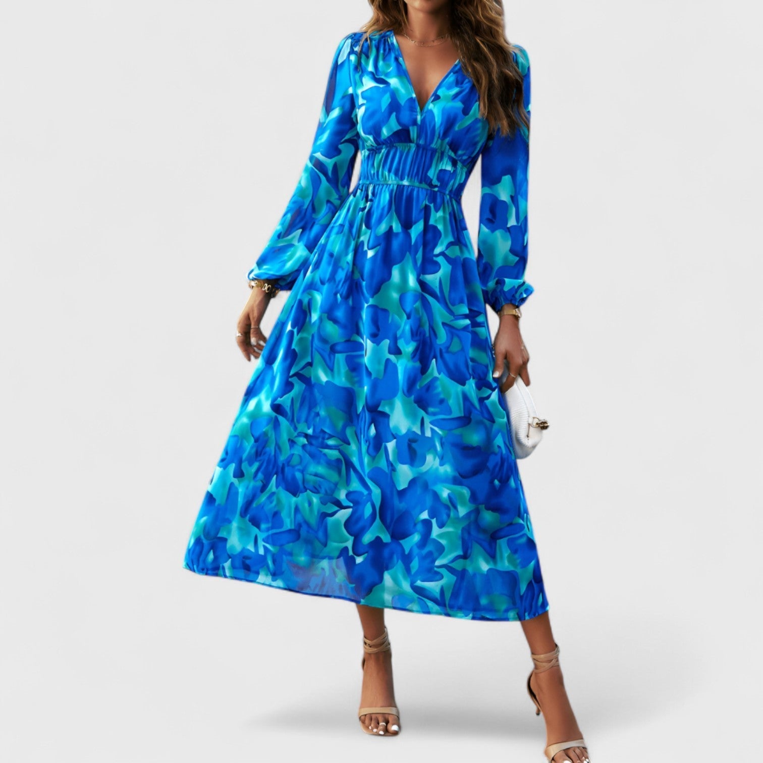 ELYRA™ | Long Bohemian Print Dress