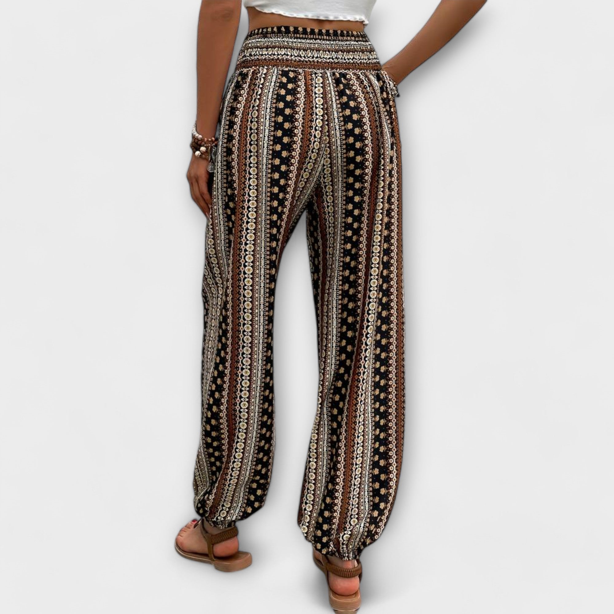 ELYRA™ | Ethnic Graphic Print Trousers