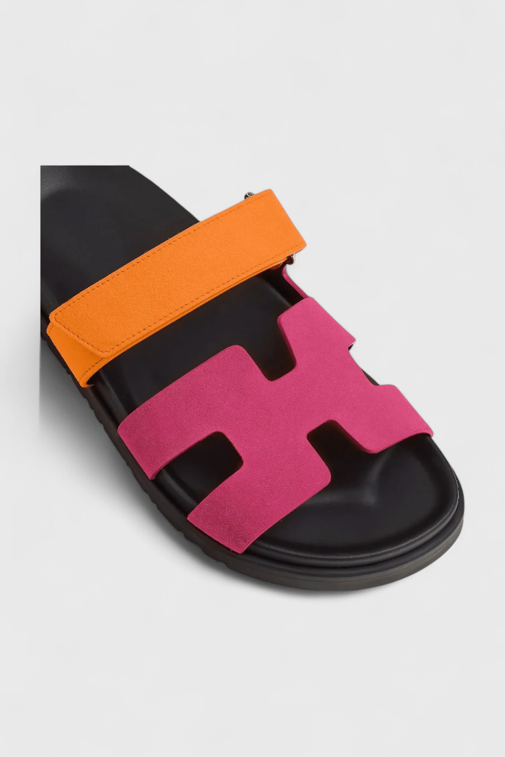 ELYRA™ | Leather Summer Sandals with Crossed Straps