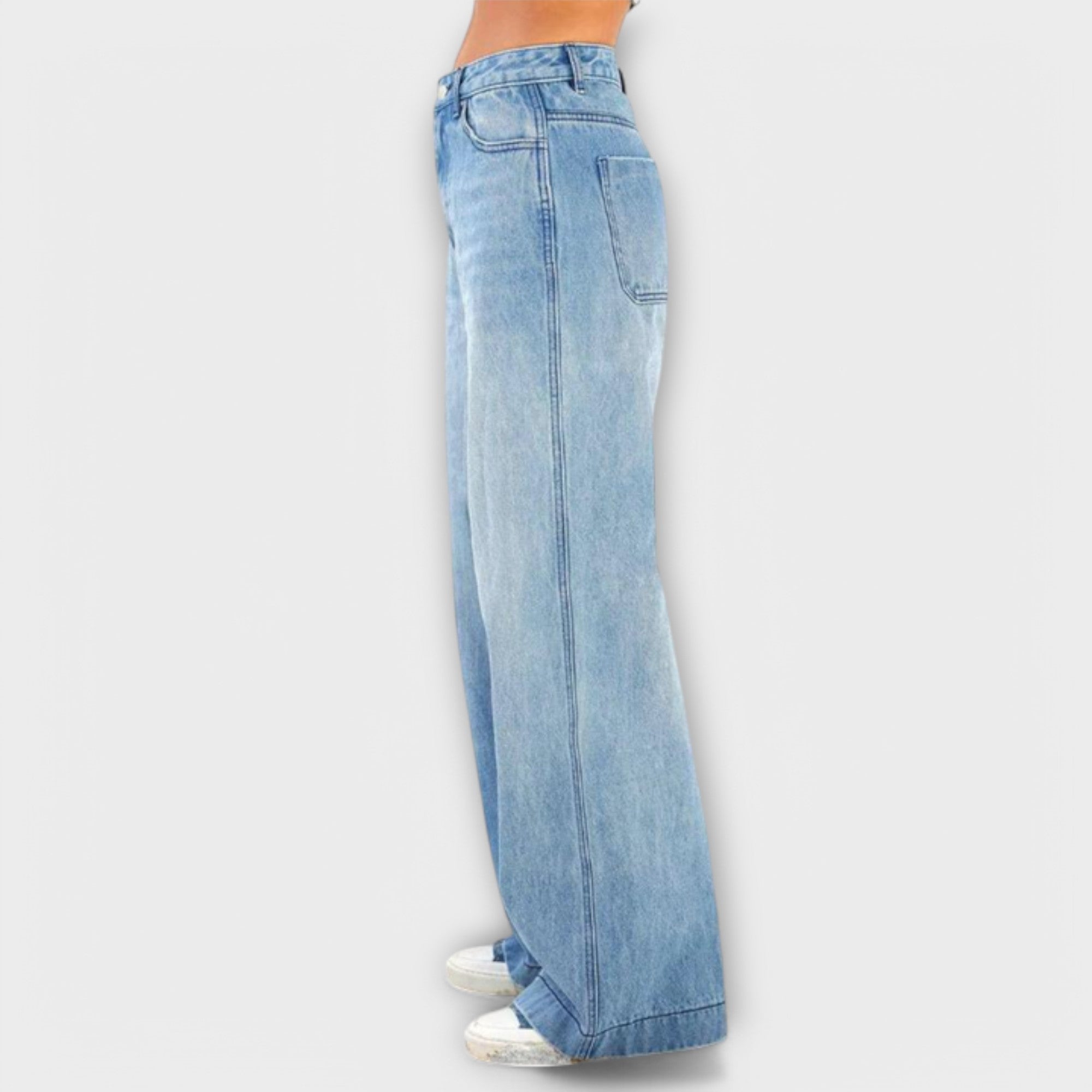 ELYRA™ | Black Cotton Baggy Trousers