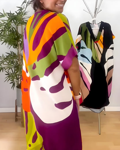 ELYRA™ | Long flowy dress with colourful patterns