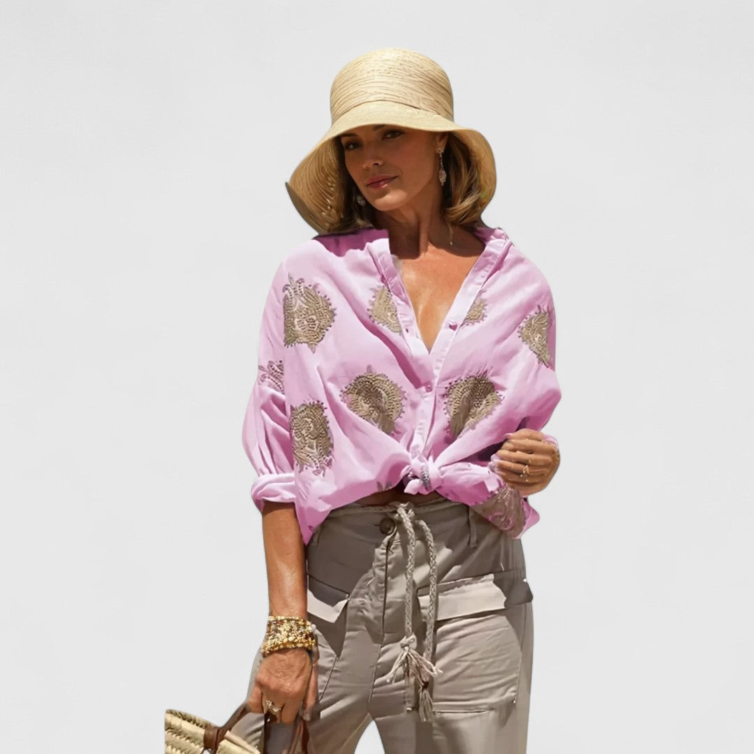 ELYRA™ | Chemise légère en coton à manches courtes