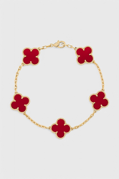 ELYRA™ | Bracelet with Clover Pattern and Elegance in Gold Plating
