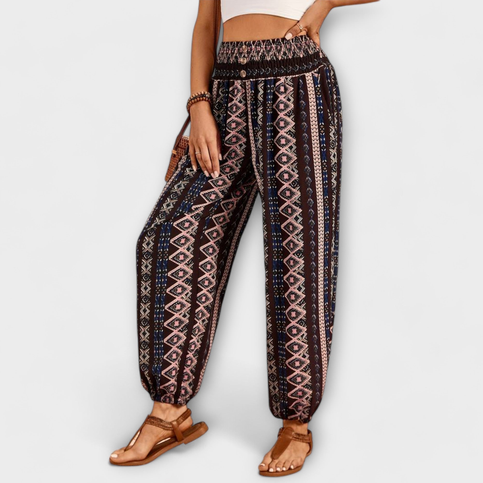 ELYRA™ | Ethnic Graphic Print Trousers