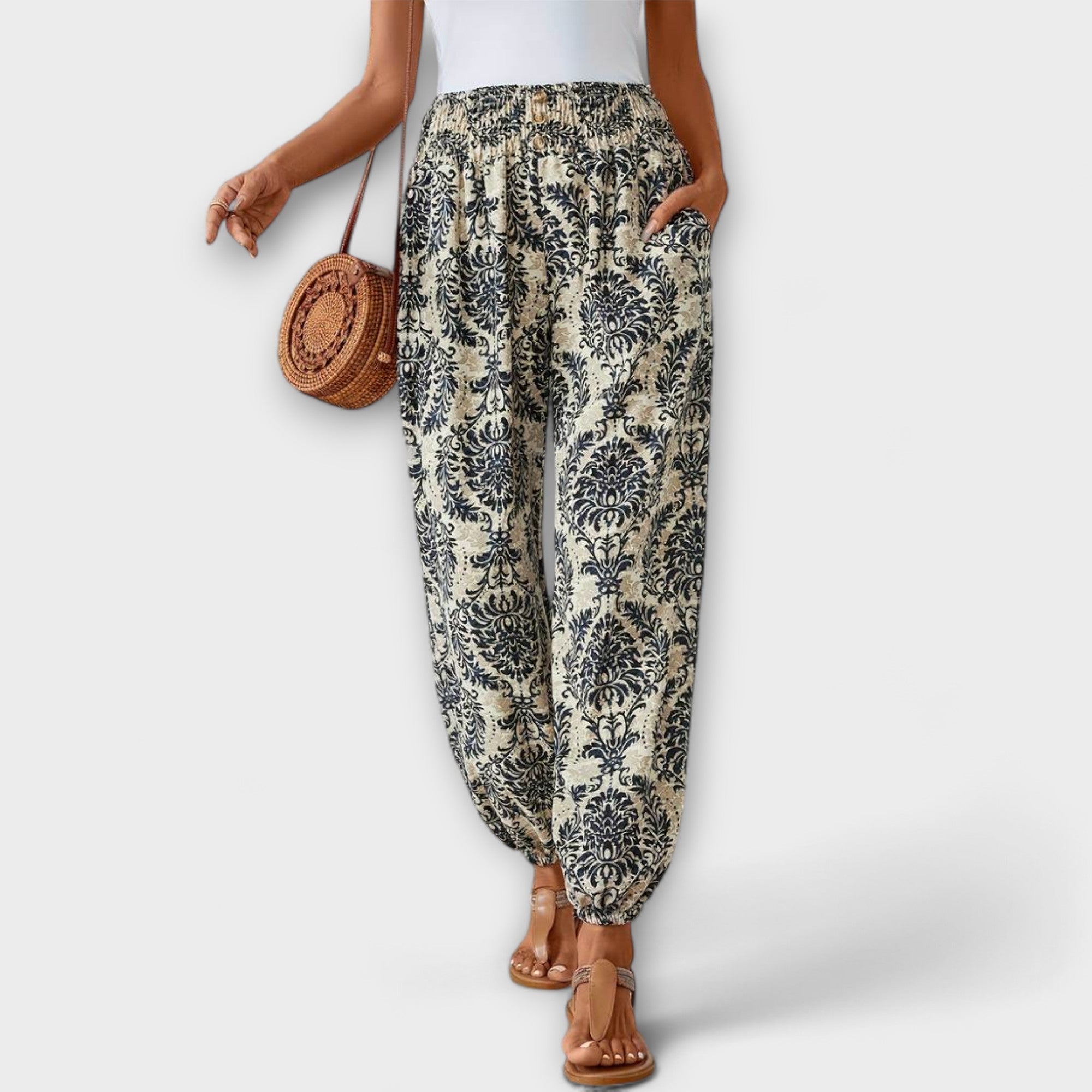 ELYRA™ | Ethnic Graphic Print Trousers