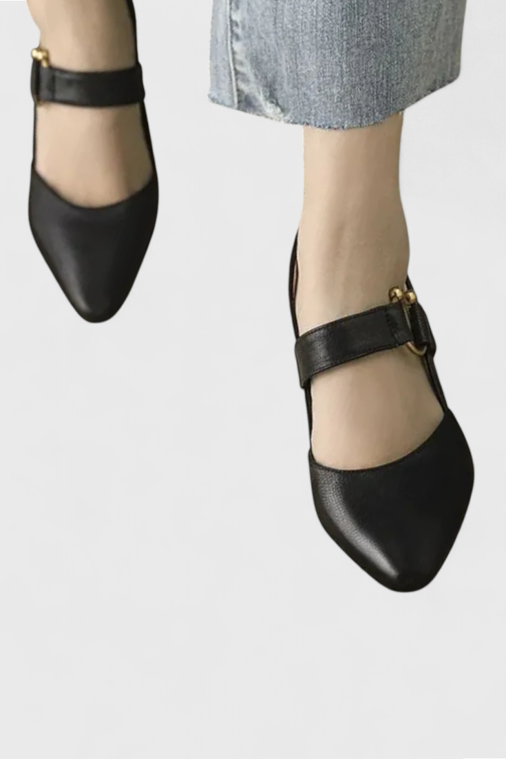 ELYRA™ | Comfortable Leather Heeled Shoes