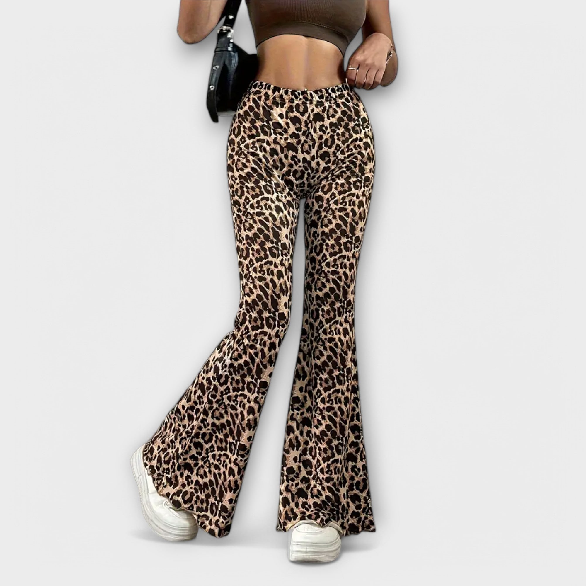ELYRA™ | Leopard Bootcut Trousers