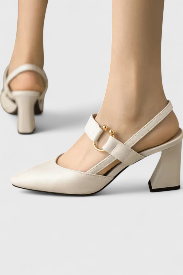 ELYRA™ | Comfortable Leather Heeled Shoes